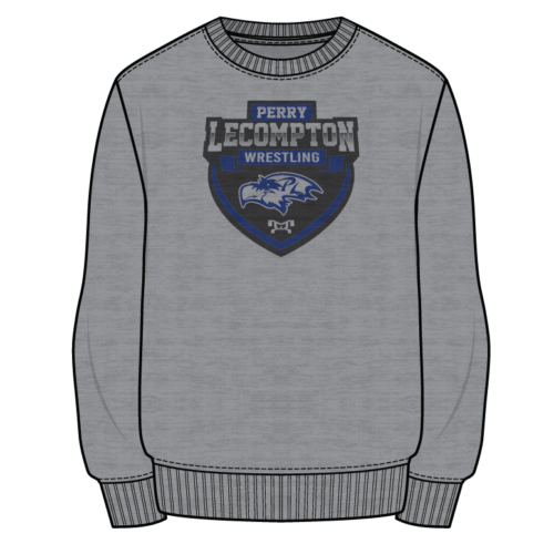 Perry Lecompton Boys Sublimated Decal Grey Crewneck 2024