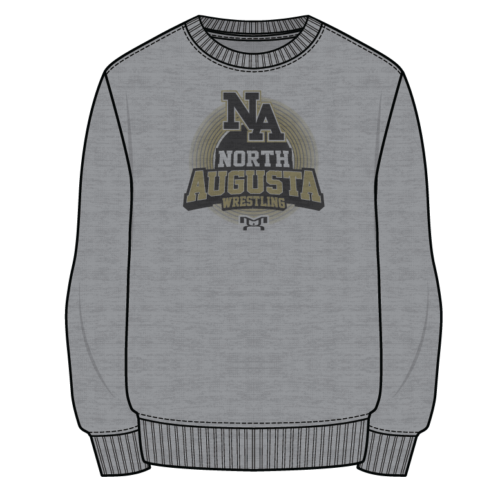 North Augusta High School Sublimated Decal Grey Crewneck