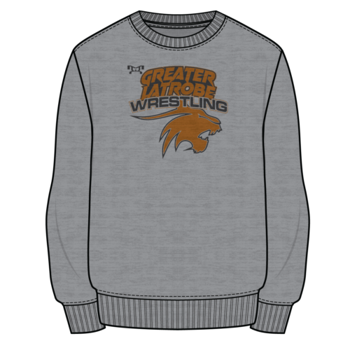 Greater Latrobe Youth Sublimated Decal Grey Crewneck