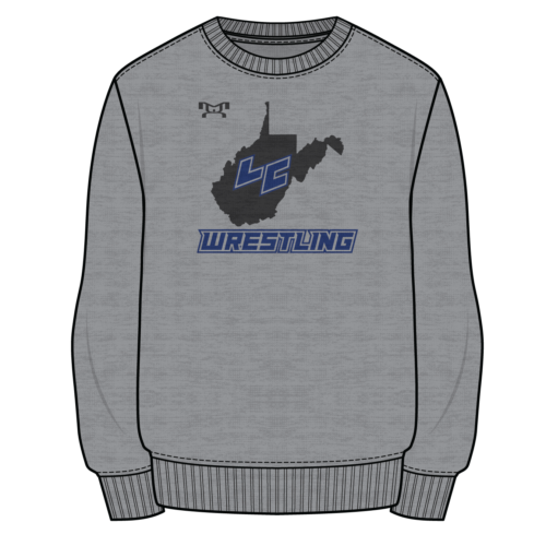 Lewis County Sublimated Decal Grey Crewneck