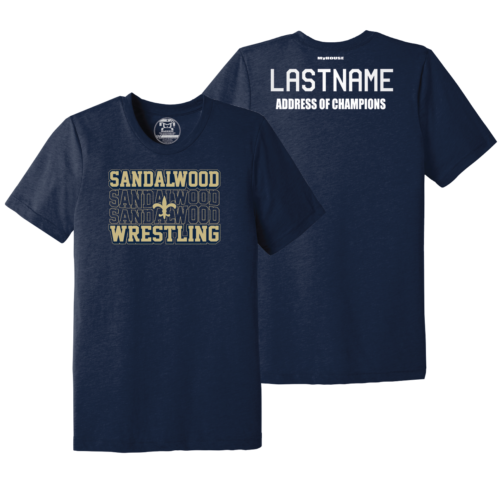 Frontier HS Custom NAVY Heat Press T Shirt