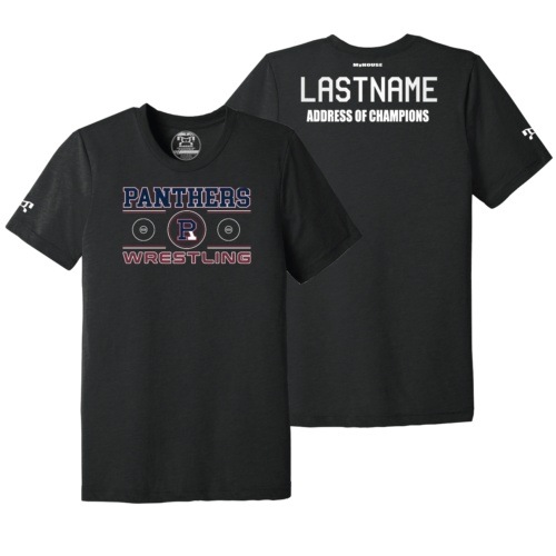 Riverton Parke Wrestling Club Custom Black Address Of Champions Heat Press T Shirt