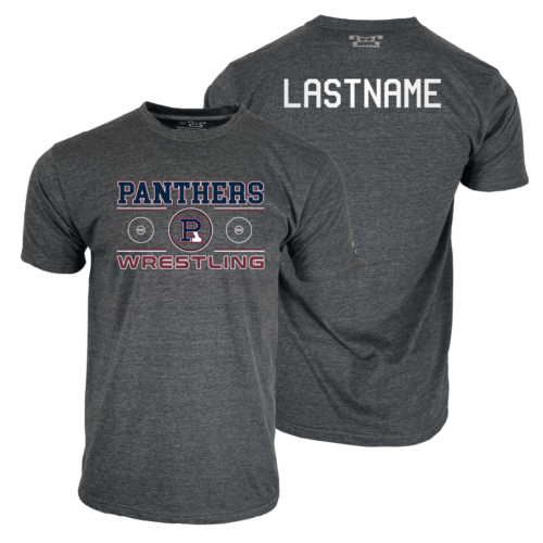 Riverton Parke Wrestling Club Custom Grey Heatpress T-Shirt