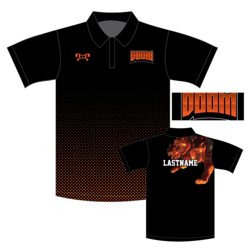 Doom Wrestling Club Custom  Polo Shirt