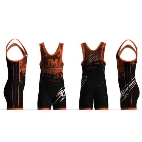 Jefferson Morgan Grey, Black Orange Custom Space Men's Singlet 2024