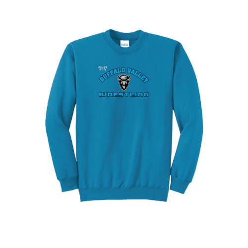Buffalo Valley Wrestling Club Heatpress Blue Crewneck