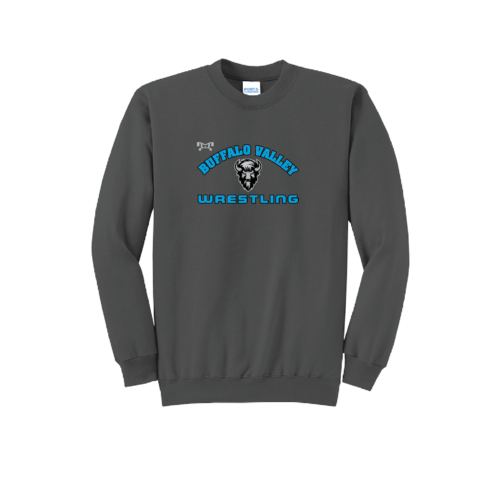 Buffalo Valley Wrestling Club Heatpress Grey Crewneck