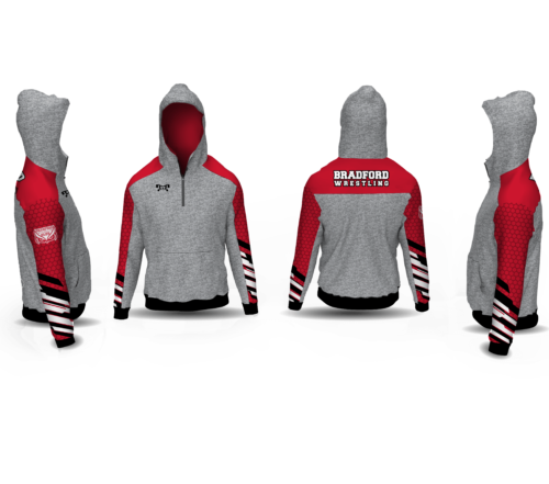 BRADFORD YOUTH WRESTLING Custom Quarter Zip Hoodie