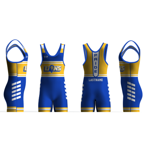 Chestnut Ridge Little Lions Wrestling Pride Down Back Men's Singlet 2024