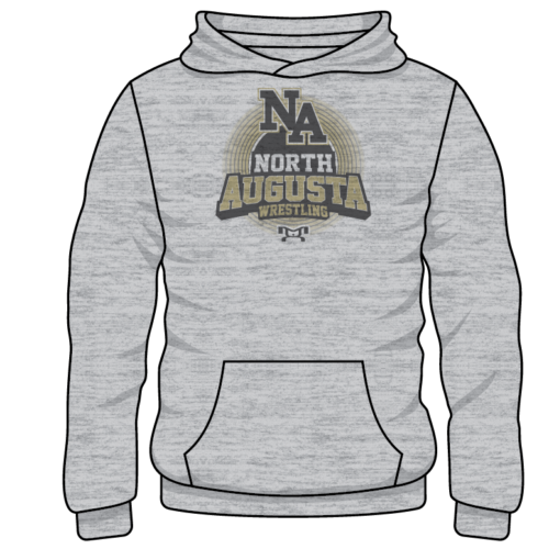 North Augusta High School Custom Sublimated Decal Grey Hoodie