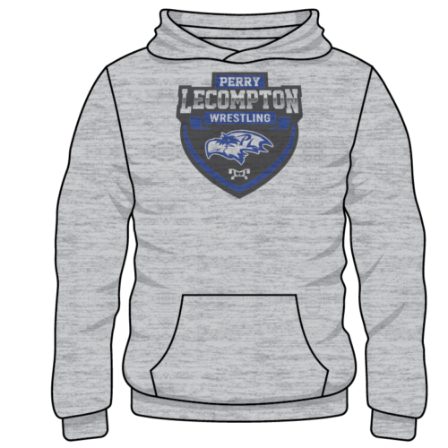 Perry Lecompton Boys Custom Sublimated Decal Grey Hoodie 2024