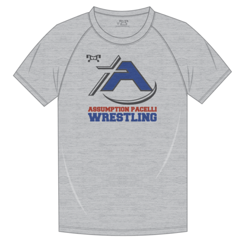 ASSUMPTION WRESTLING  Custom Sublimated Decal T Shirt