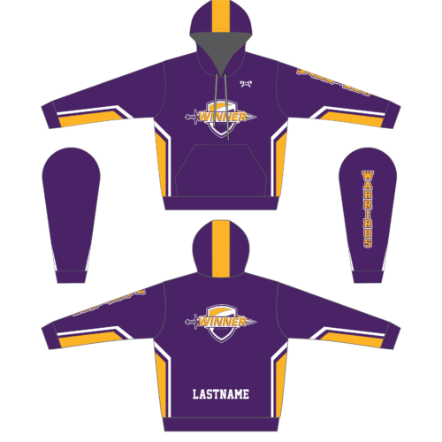 Winner Youth Wrestling Club Sublimated  Hoodie