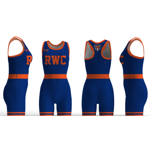 RAMBLER WRESTLING Custom BLUE Women's Singlet 2024