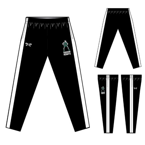 Pendleton Heights Sublimated Black WHITE Tapered Pants W/ Zipper 2024