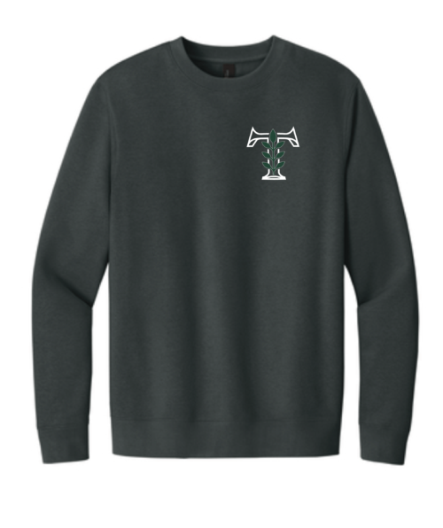 Tinna Lawn Heat Press Grey Crewneck