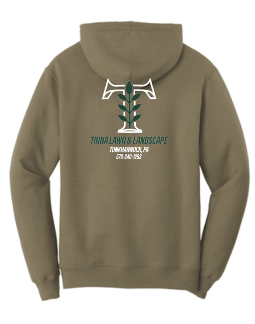 Tinna Lawn Coyote Brown Heat Press Hoodie - Image 2