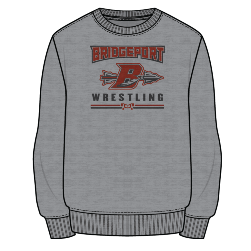 BYWC WV Sublimated Decal Grey Crewneck