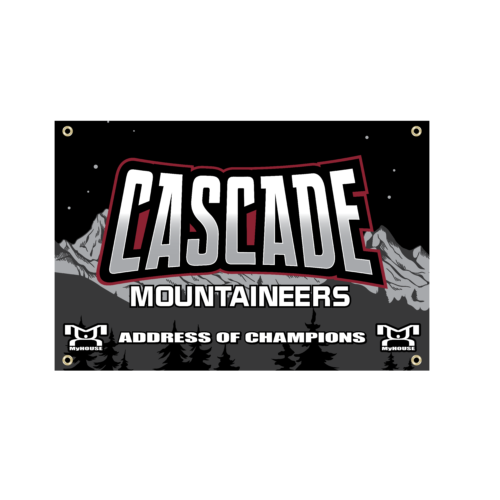 Cascade Middle School Custom Team Banner