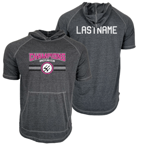 Girls Champion Wrestling Club Short Sleeve Hoodie