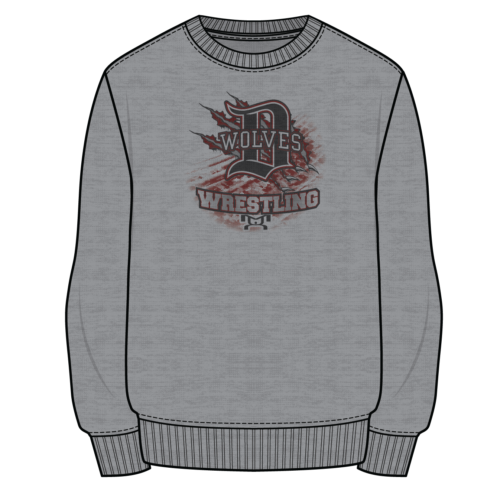 Dothan HS Sublimated Decal Grey Crewneck