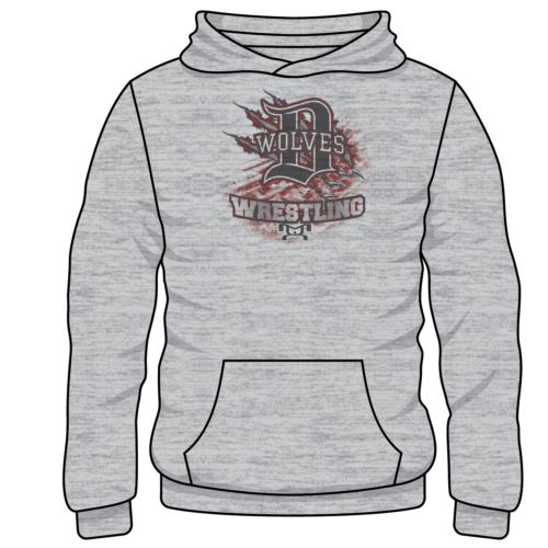 Dothan HS Custom Sublimated Decal Grey Hoodie