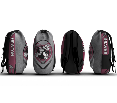 Newton Braves Youth Wrestling Sublimated Custom Gear Bag