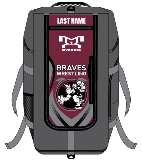 Newton Braves Youth Wrestling Hybrid Gear Bag (THIS WILL SHIP IN 6-8 WEEKS)***