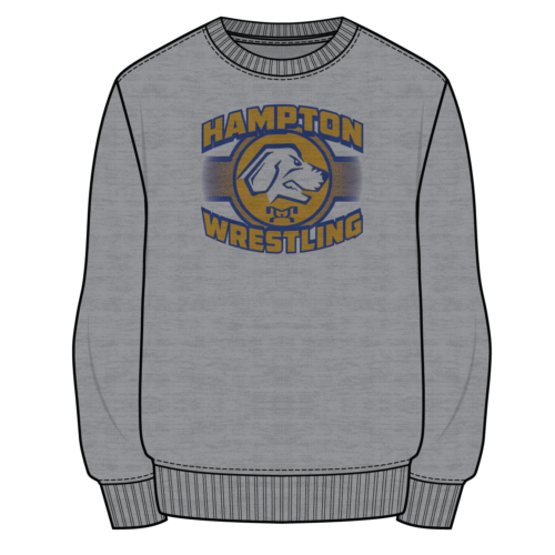 HAMPTON Sublimated Decal Grey Crewneck 2024