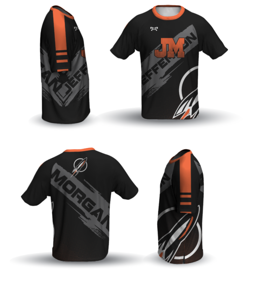 Jefferson Morgan Grey, Black & Orange Dri-Fit T-Shirt 2024