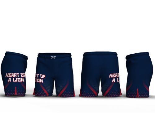HEART OF A LION  Custom Fight Shorts 2024
