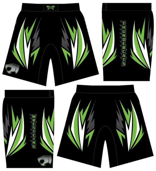 Walker Wrestling Club Custom Micro Peach Fight Shorts 2024