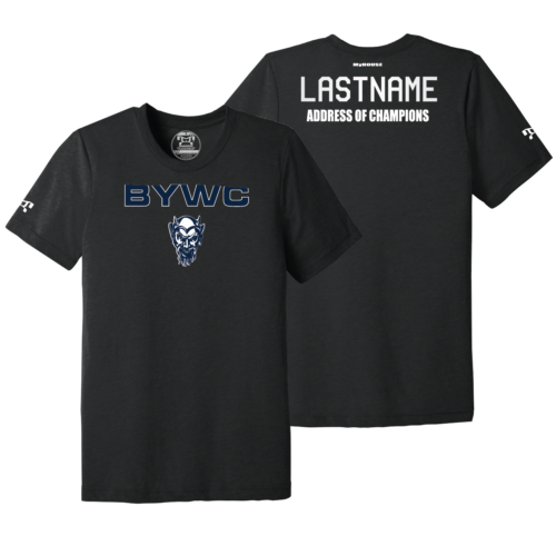 Burgettstown Custom Black Address Of Champions Heat Press T Shirt
