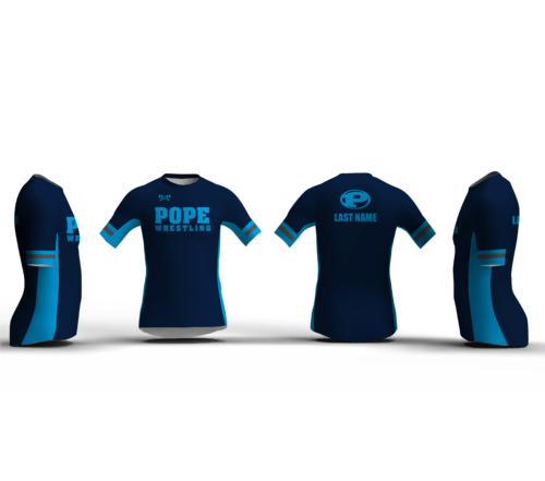 Pope Jr Wrestling Club Compression Shirt 2024