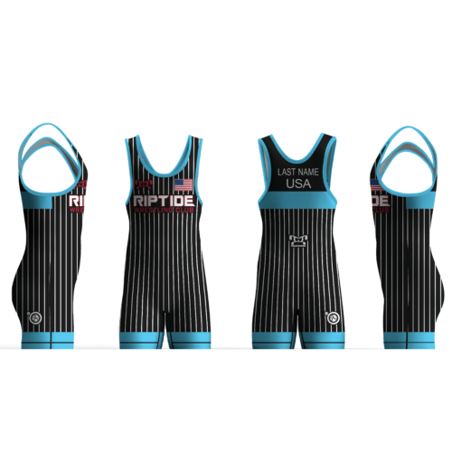 RIPTIDE WRESTLING CLUB BLUE FREESTYLE Men Singlet 2024