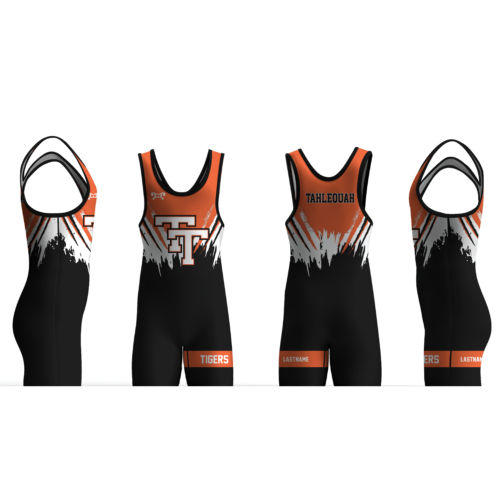 Tahlequah Wrestling Club TT on chest Mens Custom Singlet 2024