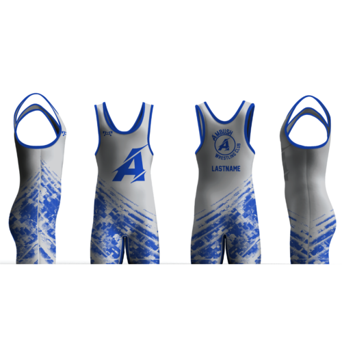 Ambush Wrestling Club WHITE Singlet  2024