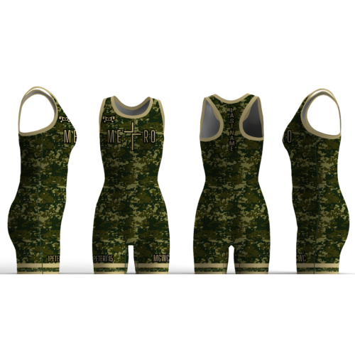 Metro Grappling CAMO Custom Women's Singlet