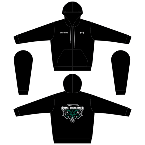 Pine-Richland Club Sublimated Full Zip Hoodie