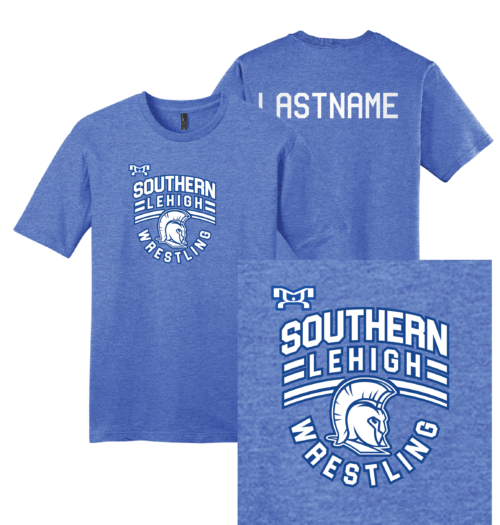 Southern Lehigh Youth Wrestling BLUE Custom Heat Press T Shirt