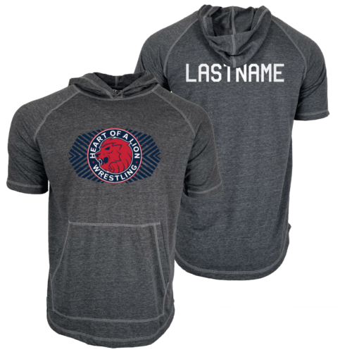 HEART OF A LION  Short Sleeve Hoodie
