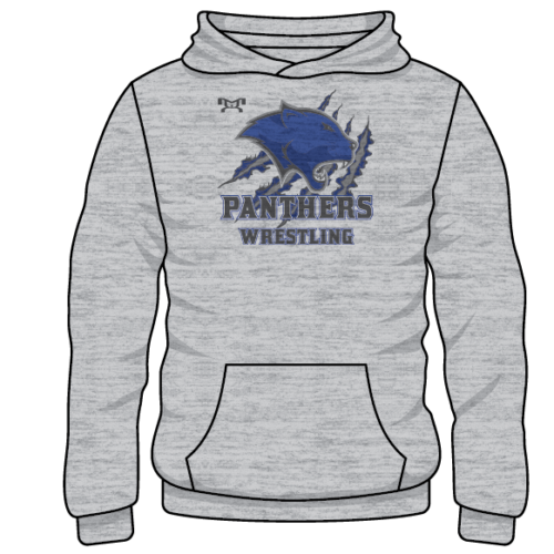 Hoosick Falls Custom Sublimated Decal Grey Hoodie