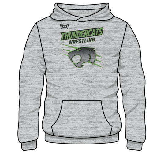 Walker Wrestling Club Custom Sublimated Decal Grey Hoodie