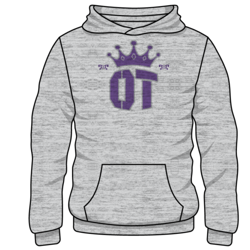 Overtime Wrestling Custom Sublimated Decal Grey Hoodie