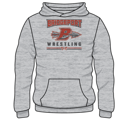 BYWC WV Custom Sublimated Decal Grey Hoodie
