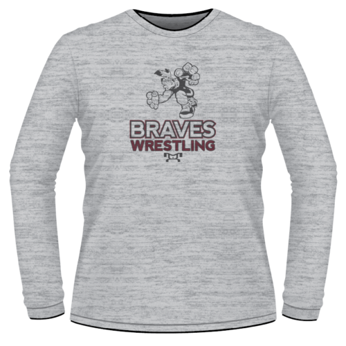 Newton Braves Youth Wrestling Custom Sublimated Decal Long Sleeve