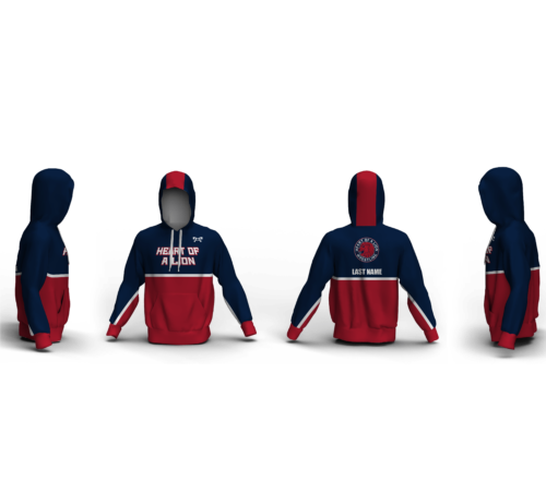 HEART OF A LION  Sublimated Hoodie 2024