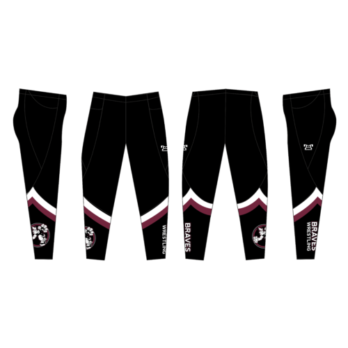 Newton Braves Youth Wrestling Custom Full Length Women's Leggings W Pockets
