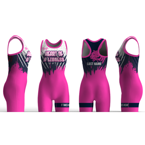 HEART OF A LION Women WHITE & PINK  Singlet 2024