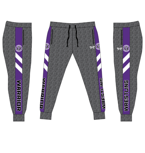 Waunakee Wrestling Club Custom Joggers (Heathered fabric may vary in color & texture)